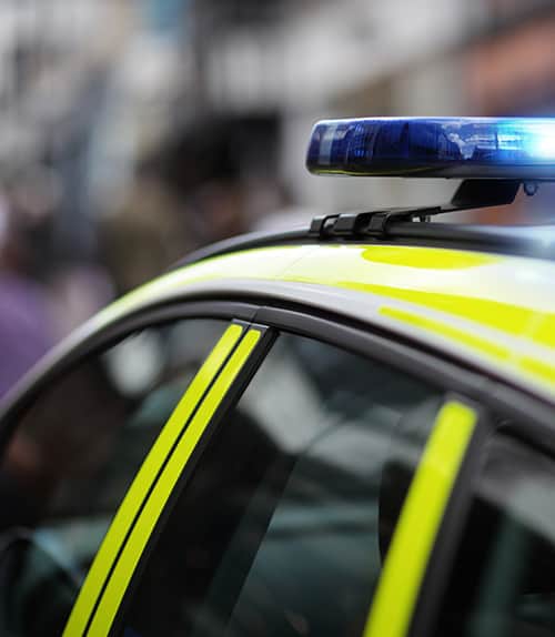 police siren turned on in dispute