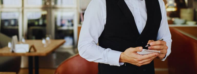 worker with visa in the hospitality industry